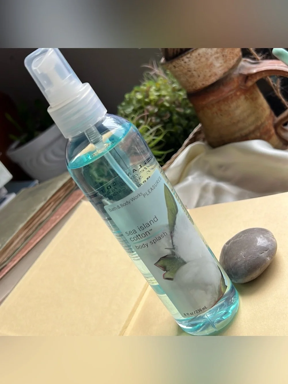 Bath & Body Works Vintage Pleasure Sea Island Cotton Body Splash Spray 8floz New